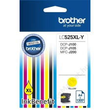 Brother LC525XLY Tintapatron DCP-J100, J105 nyomtatókhoz, BROTHER sárga, 1300 oldal (TJBLC525XLY) nyomtatópatron & toner