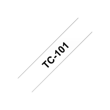 Brother printer tape TC101 - 12 mm - Black on transparent (TC101) - Nyomtatószalagok nyomtató kellék