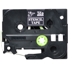 Brother STe-141 P-touch stencil szalag (18mm) Black on White címkézőgép