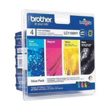 Brother tintapatron LC1100HY szett (f/k/b/s) 750 old. nyomtatópatron & toner