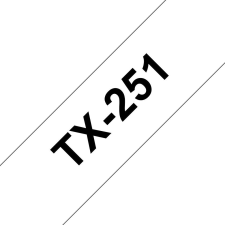 Brother TX-251 P-touch flexibilis szalag (24mm) Black on White nyomtató kellék