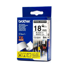 Brother TZ-S241 Strong laminált P-touch szalag (18mm) Black on White - 8m nyomtató kellék