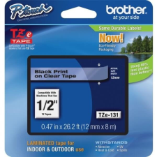 Brother TZE131 TZE-131 12 mm széles 8 m hosszú szalagkazetta nyomtatópatron & toner