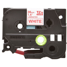 Brother TZe-262 laminált P-touch szalag (36mm) Red on White - 8m nyomtató kellék