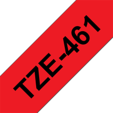 Brother TZe-461 laminált P-touch szalag (36mm) Black on Red - 8m nyomtató kellék