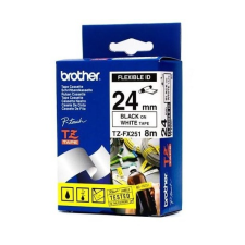 Brother TZE-FX251 laminált P-touch felxibilis szalag (24mm) Black on White - 8m nyomtató kellék