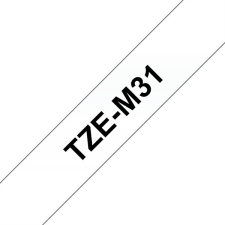 Brother TZE-M31 laminált P-touch szalag (12mm) Black on Matt Transparent - 8m nyomtató kellék