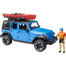 Bruder 02529 Jeep Wrangler Rubicon Unlimited terepjáró kajakkal és figurával (02529) autópálya és játékautó