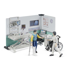Bruder bworld kórház játékszett figurákkal és kiegészítőkkel (62711) játékfigura