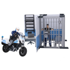 Bruder Bworld Rendőrkapitányság rendőrségi motorral játékfigura