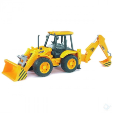 Bruder JCB 4CX, elülső rakodóval, kotrókanállal markoló - 02428 autópálya és játékautó