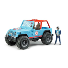 Bruder Jeep Cross terepjáró (kék) sofőrrel (02541) autópálya és játékautó