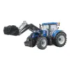 Bruder New Holland T7.315 traktor homlokrakodóval, Bruder