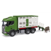 Bruder Scania állatszállító tehénfigurával