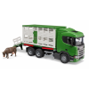 Bruder Scania állatszállító tehénfigurával - Zöld