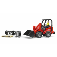 Bruder Schäffer Hoflader 2034 Figurával és kiegészítőkkel modell autó (1:16) (02191) autópálya és játékautó