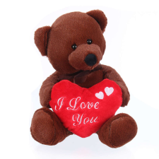 Brumi - plüss maci szívvel - 28cm plüssfigura