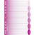 BRUNNEN A4 6 részes pink műanyag regiszter (BRUNNEN_106659426)