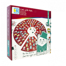Bs Toys - Macskák kalapban kombinációs készség fejlesztő játék társasjáték