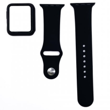 BSTRAP Apple Watch 42mm Silicone szíj tokkal, black okosóra kellék