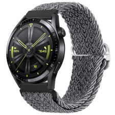 BSTRAP Braid Nylon szíj Garmin Vivoactive 4, gray black okosóra kellék