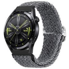 BSTRAP Braid Nylon szíj Xiaomi Amazfit GTR Mini, gray black okosóra kellék