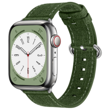 BSTRAP Denim szíj Apple Watch 38/40/41mm, olive green okosóra kellék