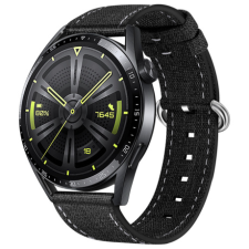 BSTRAP Denim szíj Huawei Watch GT2 Pro, black okosóra kellék