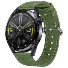BSTRAP Denim szíj Samsung Galaxy Watch 42mm, olive green okosóra kellék