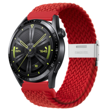 BSTRAP Elastic Nylon 2 szíj Huawei Watch GT3 42mm, red okosóra kellék