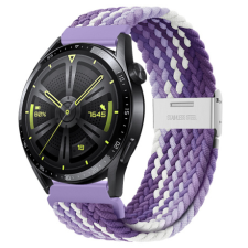 BSTRAP Elastic Nylon 2 szíj Samsung Galaxy Watch 3 41mm, grape okosóra kellék