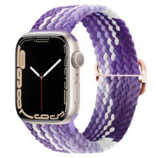 BSTRAP Elastic Nylon szíj Apple Watch 38/40/41mm, grape okosóra kellék