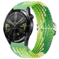 BSTRAP Elastic Nylon szíj Garmin Vivoactive 5, lime okosóra kellék
