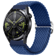 BSTRAP Elastic Nylon szíj Huawei Watch GT2 Pro, cold blue okosóra kellék