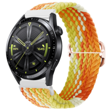 BSTRAP Elastic Nylon szíj Huawei Watch GT2 Pro, fragrant orange okosóra kellék
