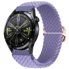 BSTRAP Elastic Nylon szíj Huawei Watch GT/GT2 46mm, lavender okosóra kellék