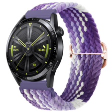 BSTRAP Elastic Nylon szíj Samsung Galaxy Watch 3 41mm, grape okosóra kellék