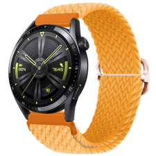 BSTRAP Elastic Nylon szíj Samsung Galaxy Watch Active 2 40/44mm, orange okosóra kellék