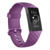 BSTRAP Fitbit Charge 3 Silicone Diamond (Large) szíj, Purple