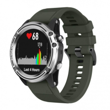 BSTRAP Garmin Fenix 5x Silicone Acton szíj, Army Green okosóra kellék