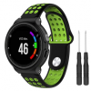 BSTRAP Garmin Forerunner 235 Silicone Sport szíj, Black/Green