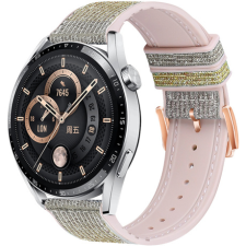 BSTRAP Glitter szíj Samsung Galaxy Watch 3 41mm, silver yellow okosóra kellék
