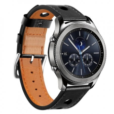BSTRAP Huawei Watch GT2 Pro Leather Italy szíj, Black okosóra kellék