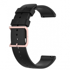 BSTRAP Huawei Watch GT3 46mm Silicone Rain szíj, black okosóra kellék