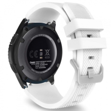 BSTRAP Huawei Watch GT3 46mm Silicone Sport szíj, White okosóra kellék