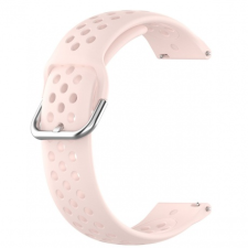 BSTRAP Huawei Watch GT 42mm Silicone Dots szíj, pink okosóra kellék