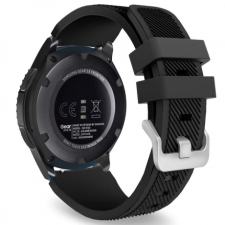 BSTRAP Huawei Watch GT 42mm Silicone Sport szíj, Black okosóra kellék