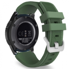 BSTRAP Huawei Watch GT 42mm Silicone Sport szíj, Dark Green okosóra kellék