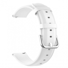BSTRAP Huawei Watch GT/GT2 46mm Leather Lux szíj, white okosóra kellék