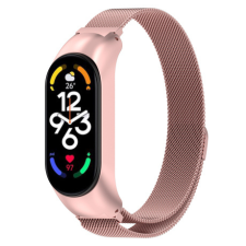 BSTRAP Milanese szíj Xiaomi Mi Band 7, rose gold okosóra kellék